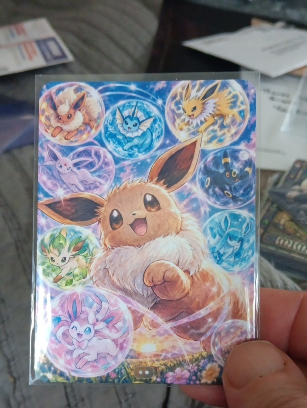 Eevee Evolution Decorative Card Sleeve - Multi-Color
